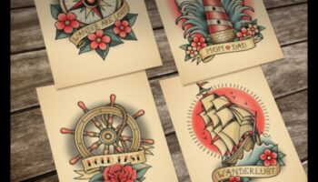 התענוג של סיילור: קסם ימי בקעקועים מסורתיים